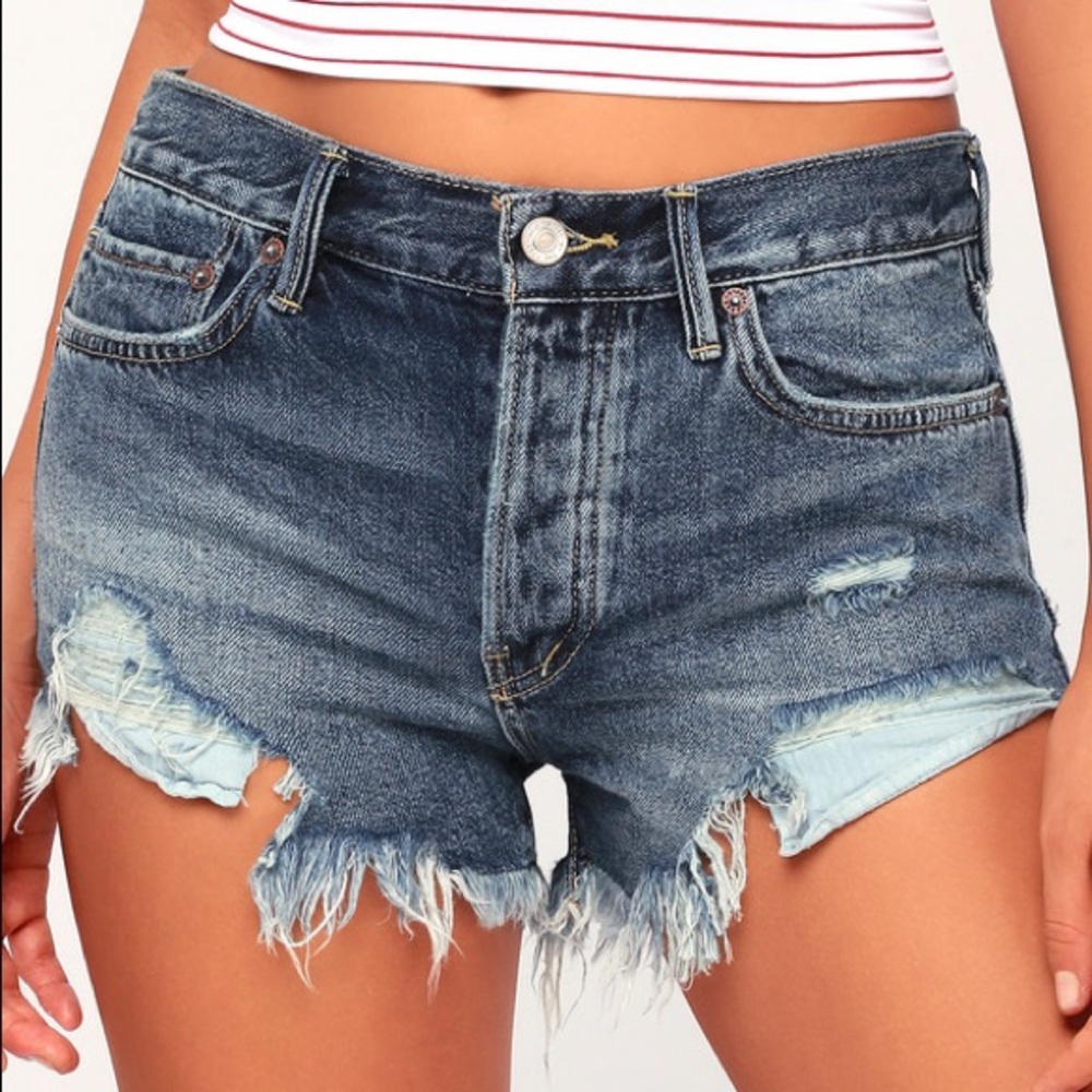 Free People Loving Good Vibrations Shorts